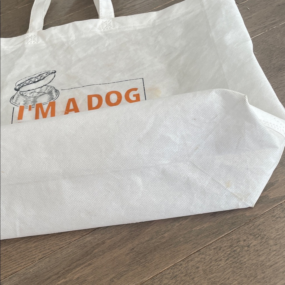 FREE WITH PURCHASE : White Dog Tote Bag. I’m A Dog Person - Picture 4 of 6